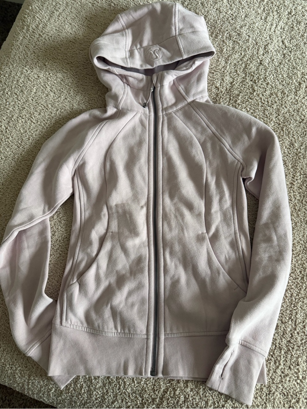 Lululemon Scuba Full-Zip Hoodie Light Pink Size 4